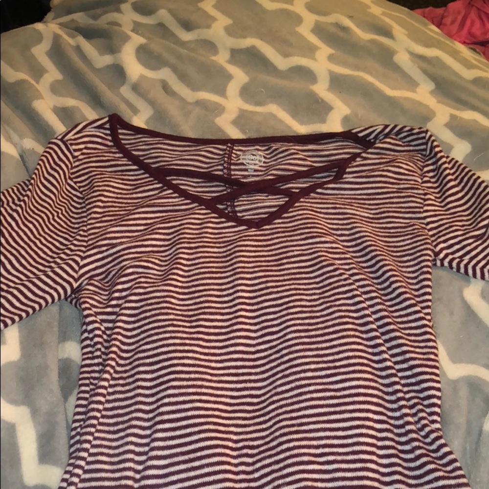 Striped long sleeve shirt